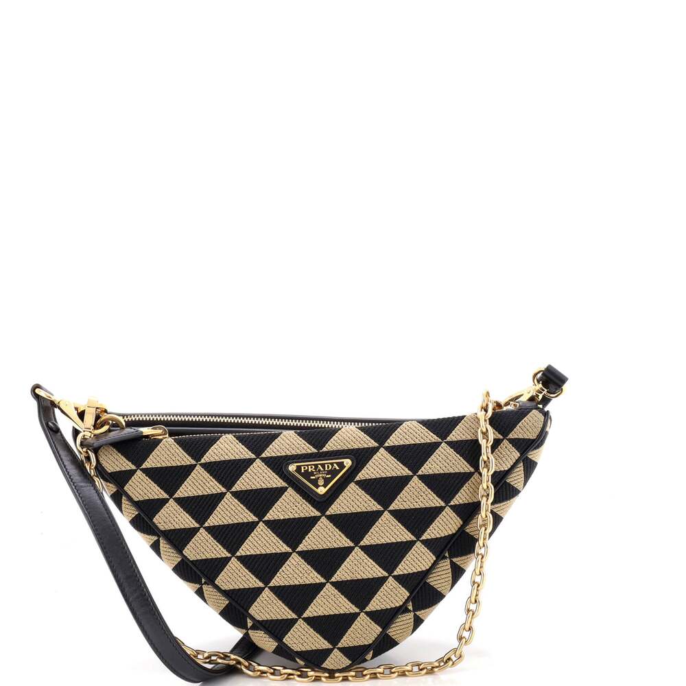 Prada Double Symbole Triangle Bag #337320P23B